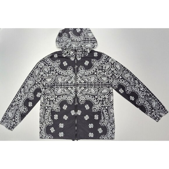 Rebel Vengeance Paisley Print Hooded Jacket - Picture 1 of 8